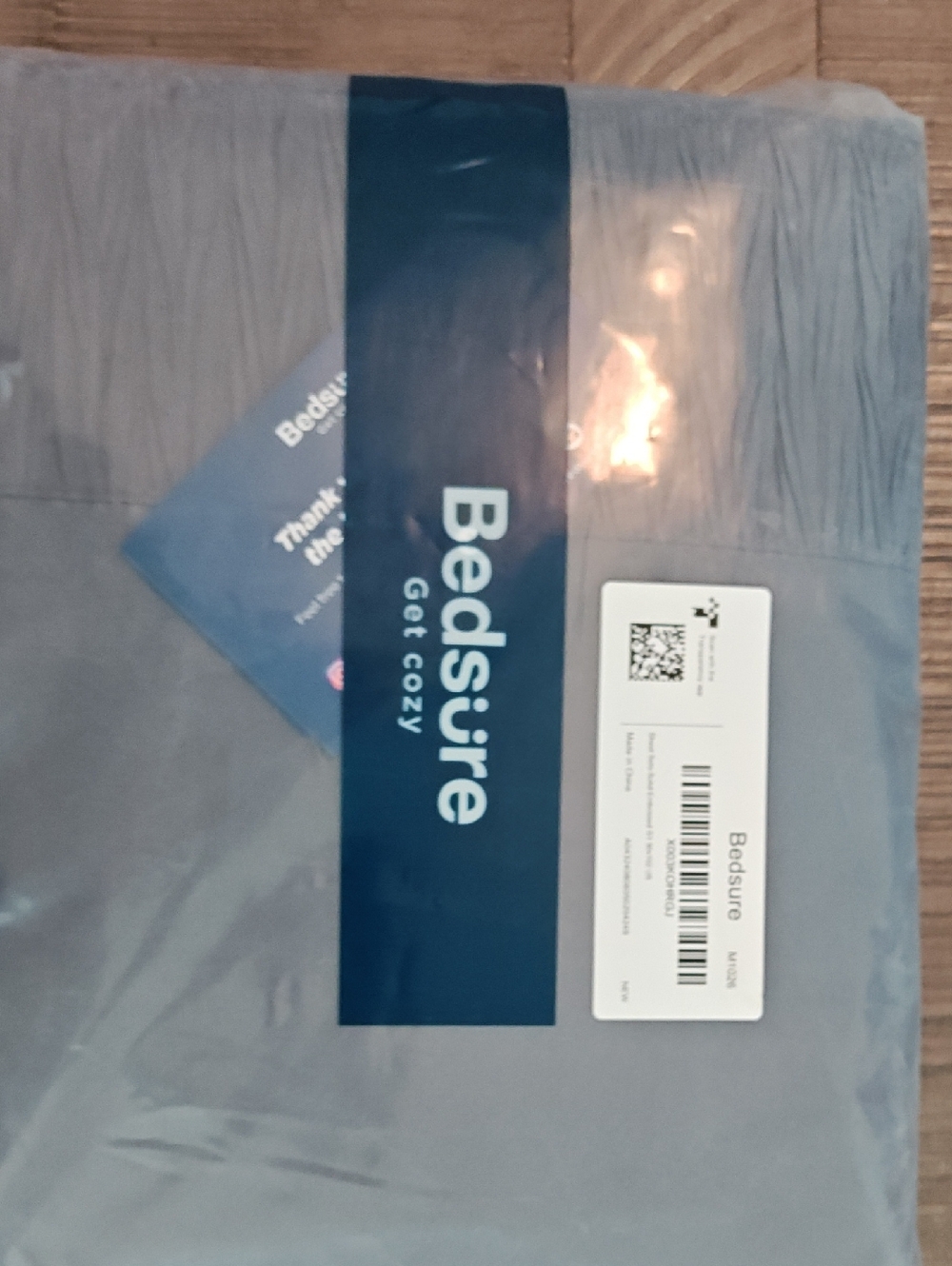 Bedsure Cozy Gray Sheet Set Full Size NIB